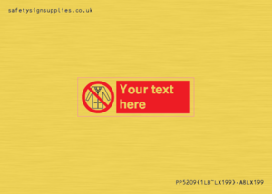 Custom No Lab Coats Sign